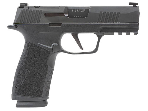 Sig Sauer 365XCA9BXR3 P365-XMACRO Compact 9mm Luger 17+1 3.70" Black Barrel, Black Nitron Optic Ready/Serrated Slide & Frame w/Picatinny Rail, Black Polymer w/Interchangeable Backstrap Grip
