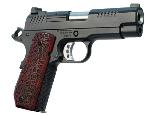 Ed Brown EVOKC9G4 1911 EVO KC9 9mm Luger 9+1 4" Stainless Bull Barrel, Black Gen4 Serrated Carbon Steel Slide & Frame w/Beavertail, Black G10 Grip, Ambidextrous