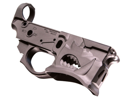 Sharps Bros SBLR02 Warthog Stripped Lower Multi-Caliber Black Anodized Finish 7075-T6 Aluminum Compatible w/Mil-Spec AR-15 Internal Parts