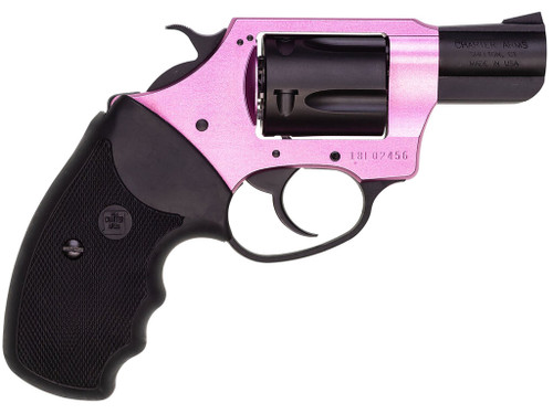 Charter Arms 53835 Pink Lady 38 Special 5rd 2" Black Steel Barrel, Black Cylinder, Black/Pink Aluminum Frame, Black Rubber Grip, Exposed Hammer