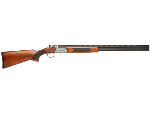 Dickinson LLC GW12W26P Green Wing 12 Gauge 2rd 3" 26" Matte Black Vent Rib Barrel, Engraved Steel Receiver w/Satin Silver Metal Finish, Bead Front Sight, Wood Stock & Ejector