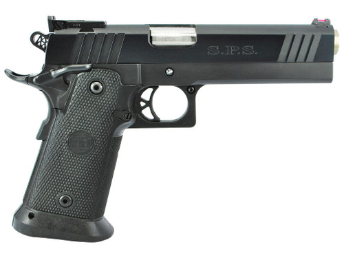 TriStar 85675 SPS Pantera 1911 Full Size Frame 9mm Luger 18+1 5" Stainless Steel Barrel, Black Chrome Serrated Steel Slide, Black Steel Frame w/Beavertail, Black Polymer Grip, Right Hand