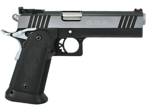 TriStar 85674 SPS Pantera 1911 9mm Luger 18+1 5" Stainless Steel Barrel, Black Chrome Serrated Steel Slide, Black Steel Frame w/Beavertail, Black Polymer Grip, Right Hand