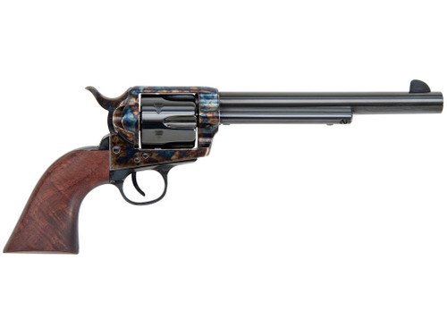 Traditions SAT73004 1873 45 Colt (LC) 6rd 7.50" Blued Cylinder/Barrel Color Case Hardened Steel Frame with Walnut Grips