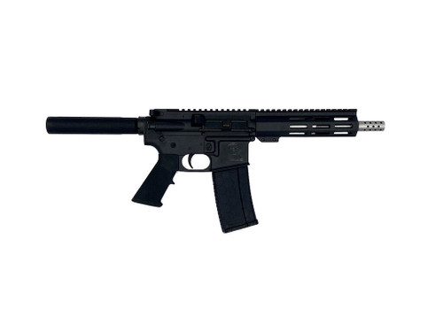Great Lakes Firearms GL15223SSPBLK AR-15 Pistol 223 Wylde 30+1 7.50" Stainless Barrel, Black, 7" M-LOK Handguard, Buffer Tube (No Brace), A2 Grip