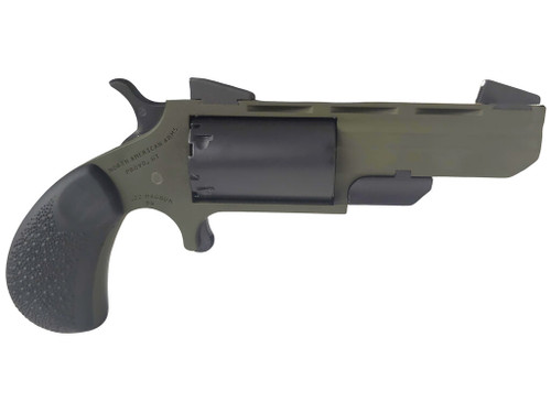 North American Arms NAATGHCB Green Huntsman Conversion 22 LR/22 Mag 5rd 2" Heavy Vent Rib Barrel, OD Green Cerakote Steel Frame, Matte Black Cylinder, Black Cobblestone Rubber Grip