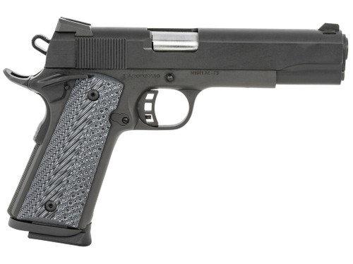 Taylors & Company 230058 Armscor 1911 Tactical Full Size 9mm Luger 8+1, 5" Stainless Steel Barrel, Black Parkerized Serrated Slide, Black Parkerized Steel Frame w/Beavertail, Gray G10 Grip