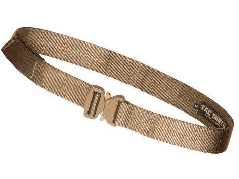 Tacshield T30SMCY Tactical Gun Belt Coyote Webbing 30-34" 1.50" Wide Buckle Closure