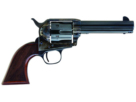 Cimarron AR400 Arizona Ranger 357 Mag 6 Shot, 4.75" Blue w/Engraved "Arizona Ranger" Steel Barrel, Blued Cylinder, Color Case Hardened Steel Frame, Checkered Walnut Grip, Exposed Hammer