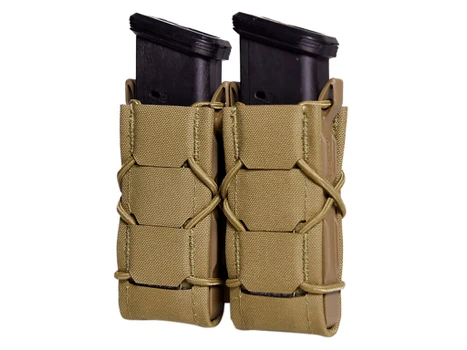 High Speed Gear 24PT02CB TACO Gen 2 Double Coyote Brown Nylon Laminate MOLLE Mount Pistol
