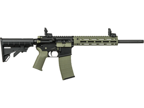 Tippmann Arms A101228 M4 LTE MSR 22 LR 25+1 16" Black Parkerized Threaded Barrel, OD Green Aluminum Receiver w/Picatinny Rail, M-LOK Handguard, Black Adj CAR15 Polymer Stock, OD Green Gen2 Grip, Right
