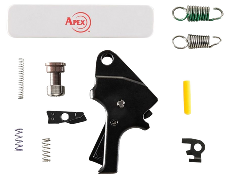 Apex Tactical 10027BLK Flat Face Forward Set Trigger Kit Black Compatible w/ M&P 2.0                                                                                                                    