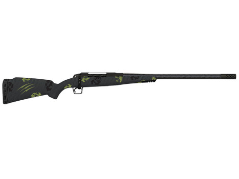 Fierce Firearms TROG300PRC24BF CT Rogue 300 PRC 3+1 24" Carbon Fiber Threaded Barrel, Black Cerakote Titanium Receiver, Picatinny Rail Forend, Forest Camo Fixed Carbon Fiber Stock, Right Hand
