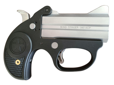 Bond Arms BASL Stinger Stinger 380 ACP 2rd Shot 3" Matte Stainless Aluminum Frame Black Rubber Grips Right Hand