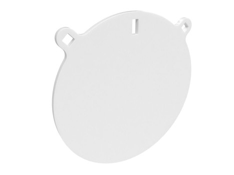 Birchwood Casey BC-RND10-38 Round Steel Target Plate 10" Pistol/Rifle Black/Red/White Steel 0.38" Thick Hanging