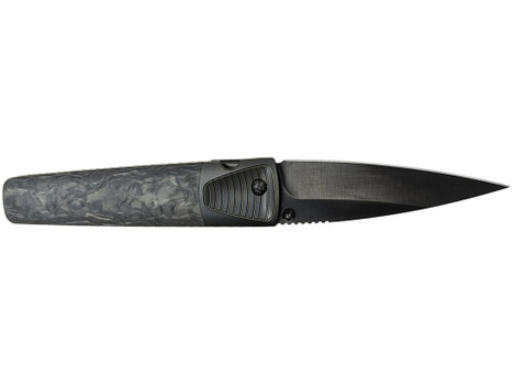 Cold Steel CSFL42CLD Caledonian 60 4.25" Folding Spear Point Plain Black Matte PVD CPM 20V SS Blade, Forged Carbon Fiber Handle