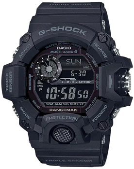 G-shock/vlc Distribution GW94001B G-Shock Tactical Rangeman Keep Time Blackout Size 145-215mm Features Digital Compass                                                                                  