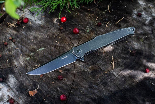Ruike 4.7"" Ll Fld Knf W/pkt Clp Blk UPC: 6942870370880