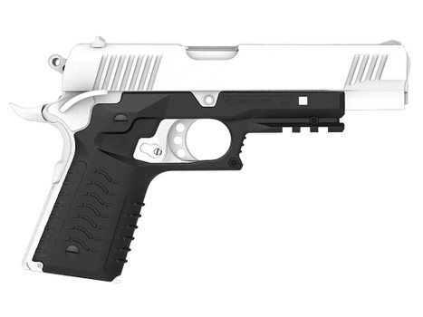 Recover Tactical CC3H-01 Grip & Rail System Black Polymer Picatinny for Standard Frame 1911