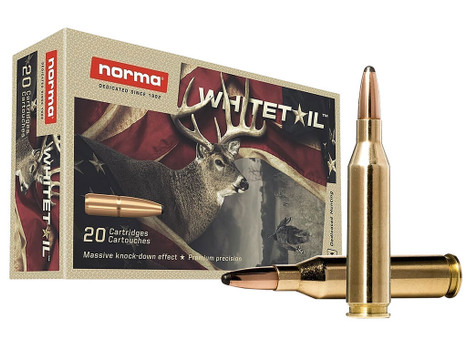 Norma Ammunition 20160462 Dedicated Hunting Whitetail 243Win 100gr Pointed Soft Point 20 Per Box/10 Case