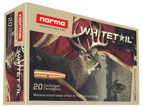Norma Ammunition 20171502 Dedicated Hunting Whitetail 7mm-08Rem 150gr Pointed Soft Point 20 Per Box/10 Case