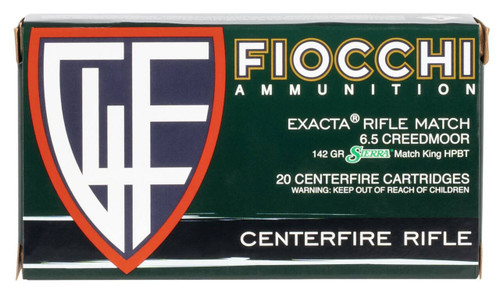 Fiocchi Hyperformance Match 6.5 Creedmoor 142 Grain HPBT MK Case of 200