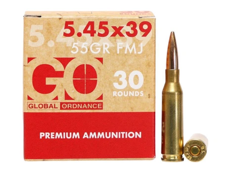 Global Ordnance 5.45x39mm 55gr FMJ Brass