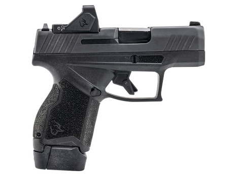 Taurus 1-GX4MP931-10RD GX4 w/Optic Micro-Compact 9mm Luger 10+1 3.06" Satin Black DLC Barrel, Black Gas Nitride Alloy Steel Serrated w/Optic Slide, Black Stainless Steel Frame, Textured Grip, Viridian