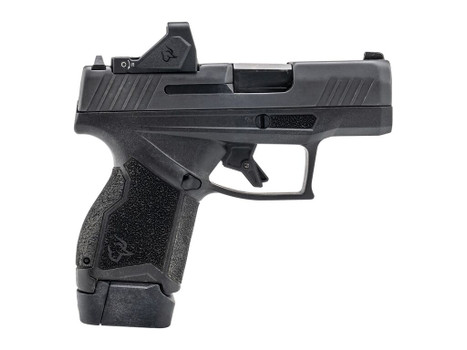 Taurus 1-GX4MP931-RD GX4 w/Optic Micro-Compact Frame 9mm Luger 13+1 3" Satin Black DLC Barrel, Black Gas Nitride Alloy Steel Serrated w/Optic Slide, Black Stainless Steel Frame, Textured Grip, Viridia