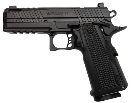 LFA Apollo 11 Compact Pistol - 9mm | Black |Aluminum Grip | 4.1" | 1x17rd Mag