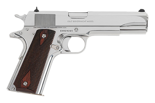 Colt Mfg O1911CBS38 1911 Government 38 Super 9+1 5" Stainless Steel Barrel, Bright Stainless Serrated Slide, Bright Stainless Steel Frame w/Beavertail                                                  