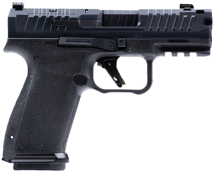 Canik HG8328N Mete MC9 Prime 9mm Luger 17+1 3.64" Black Nitride Compensated Barrel, Black Nitride Integrated Compensator/Optic Ready/Serrated Steel Slide, Black Polymer Frame w/Picatinny Rail         