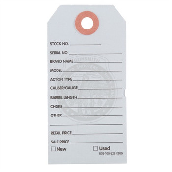 GUN PRICE TAGS, LIGHT BLUE, 500 PACK