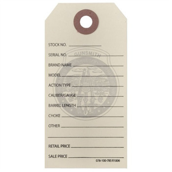 GUN PRICE TAGS, MANILLA, 100 PACK