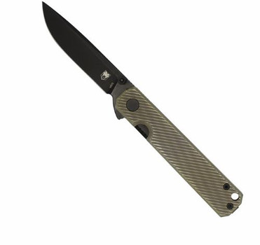 G-10 BLACK TITANIUM BRZ SCALESCOBRATEC BLACKJACK FOLDER 3" 