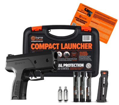 GRAY W/2 MAGS & PROJTL 61 CAL<BYRNA CL UNIVERSAL KIT STEEL 