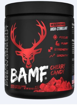 CHERRY HARD CANDY 30 SERVINGSBUCKED UP PRE-WORKOUT BAMF 