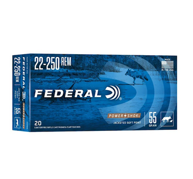 FED 22-250 55GR PWR SHK SP 20BX