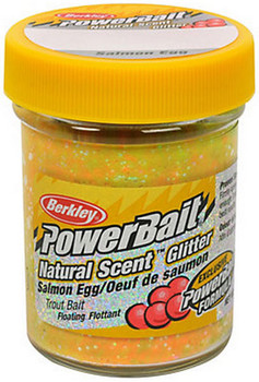 BERK POWER YELLOW GLITR TROUT BAIT