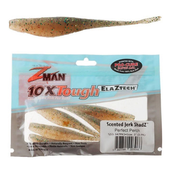 ZMAN 5" JERK SHADZ 5PK PEFECT PERCH