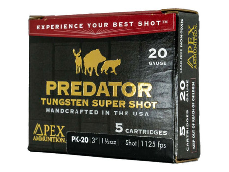 Apex Ammunition PK20-152 20Gauge 3" 1.5oz #2 Shot 5 Per Box
