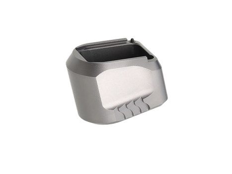 Tyrant CNC TDMPMAGEXFSGREY Magazine Extension Fits S&W M&P 9/40 5rd Compatible w/ Full-Size M&P 1.0/2.0 frames Grey Aluminum