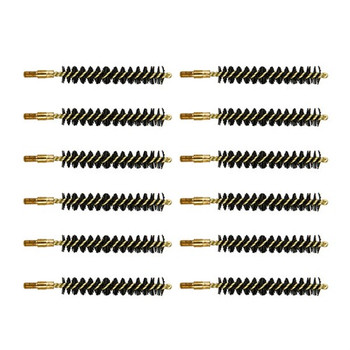 HEAVY WEIGHT NYLON RIFLE BRUSH 35/38/357 CALIBER 12 PACK