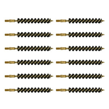 8MM HEAVY WEIGHT NYLON RIFLE BRUSH 12 PACK