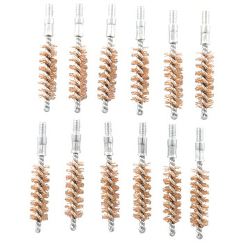 35/38 CALIBER DOUBLE-TUFF BRONZE PISTOL BRUSH 12 PACK