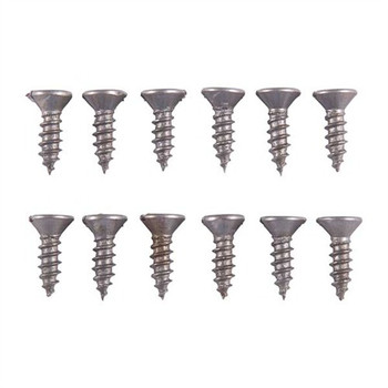 6X1/2'' STEEL FLAT HEAD WOOD SCREWS BLUED 12 PACK
