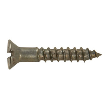 8X1'' STEEL FLAT HEAD WOOD SCREWS BLUED 12 PACK