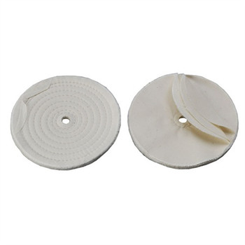 6'' STITCHED MUSLIN WHEEL 1/2'' ARBOR