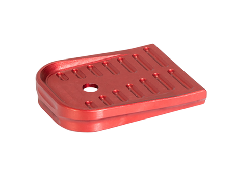 Timber Creek Outdoors GLMFPR Glock 17/19 Magazine Floor Plate Red Aluminum                                                                                                                              