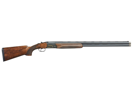 F.A.I.R. FRCRRAV2030 Carrera V 20 Gauge Break Open 3" 2rd 30" Black Over/Under Vent Rib Barrel, Black w/Gold Inlay Receiver, Walnut w/Adj Comb Stock, TechniChoke XP70 Choke System